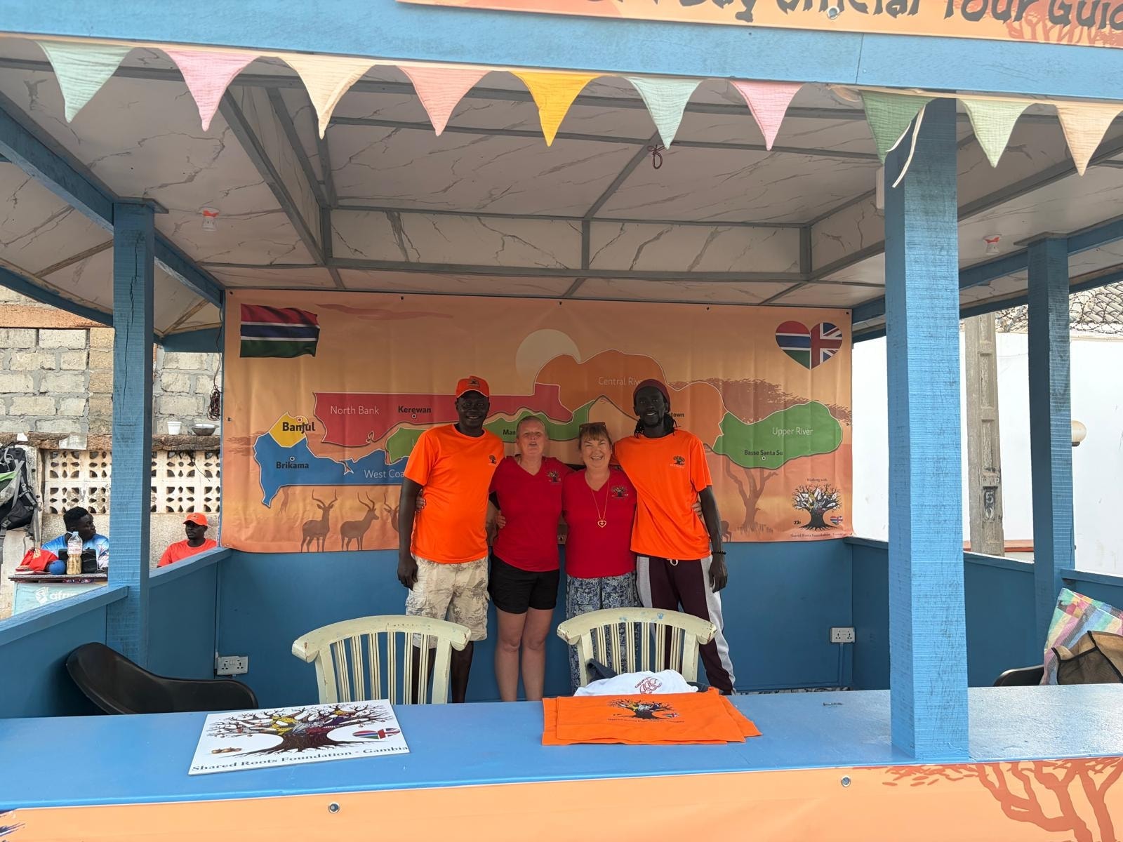 Sarah and Claire visiting Bakau Primary School